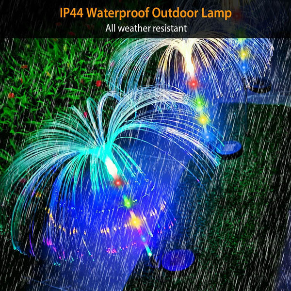 4-Piece: Solar Powered Jellyfish Lights