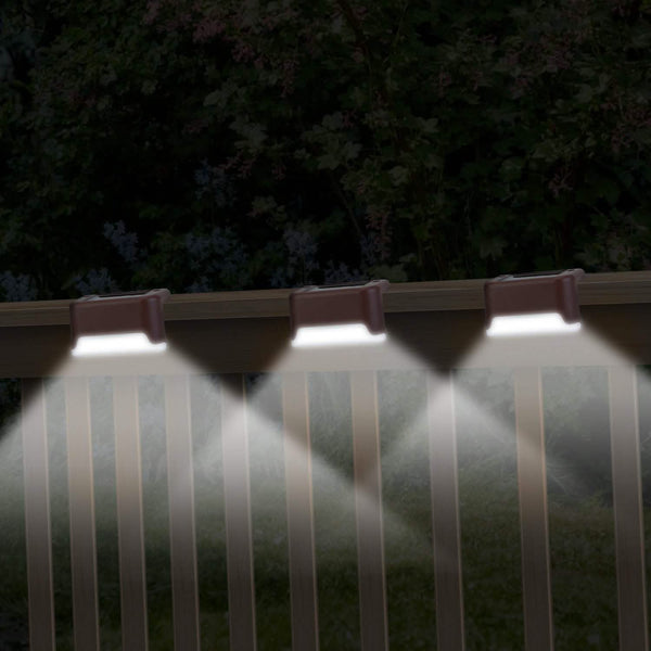 4-Piece: Solar Powered LED Step Lights
