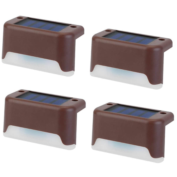 4-Piece: Solar Powered LED Step Lights