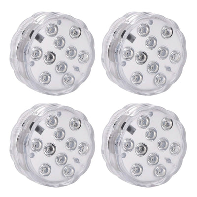 4-Piece: Submersible RGB LED Lights