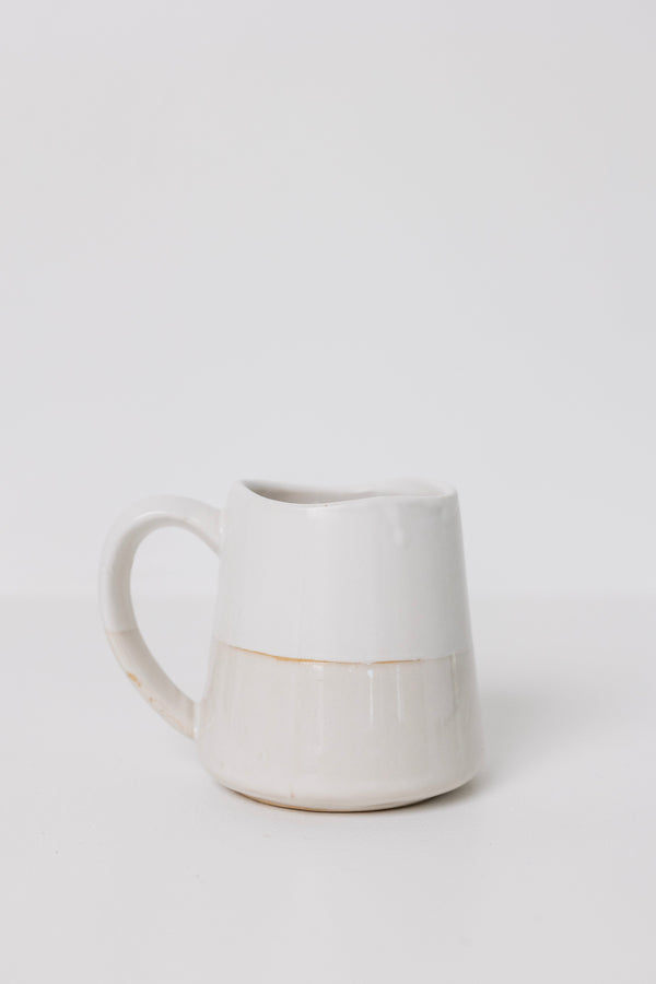 Sonnet Stoneware Coffee Mug - Matte White/ Glossy White - Set of 4