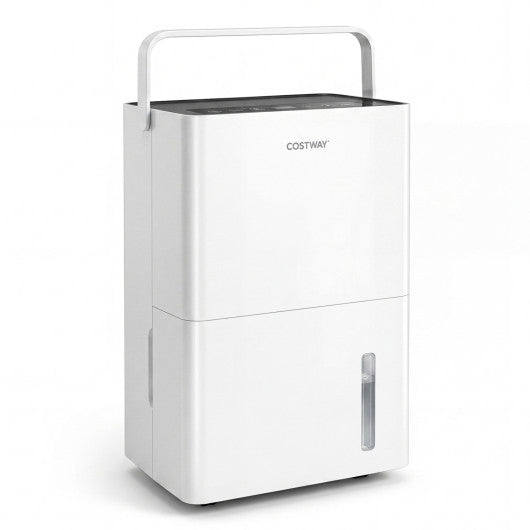 4000 Sq.Ft 80 Pint Compressor Dehumidifier with Drain HoseSmart Humidity Control and Child Lock-White