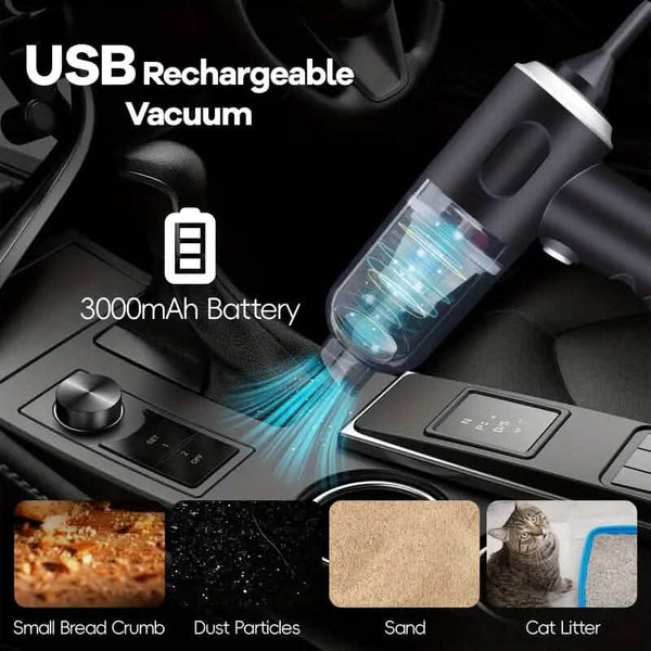 4000Pa Twin Turbine Motor Handheld Vacuum Cleaner