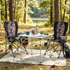 400 LBS Support Folding Camping Chair with Covers-Black