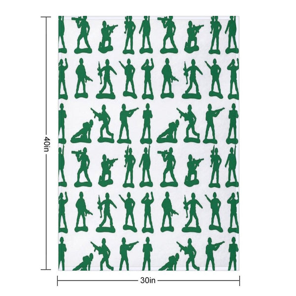 Army Man Graphics Premium Throw Blanket
