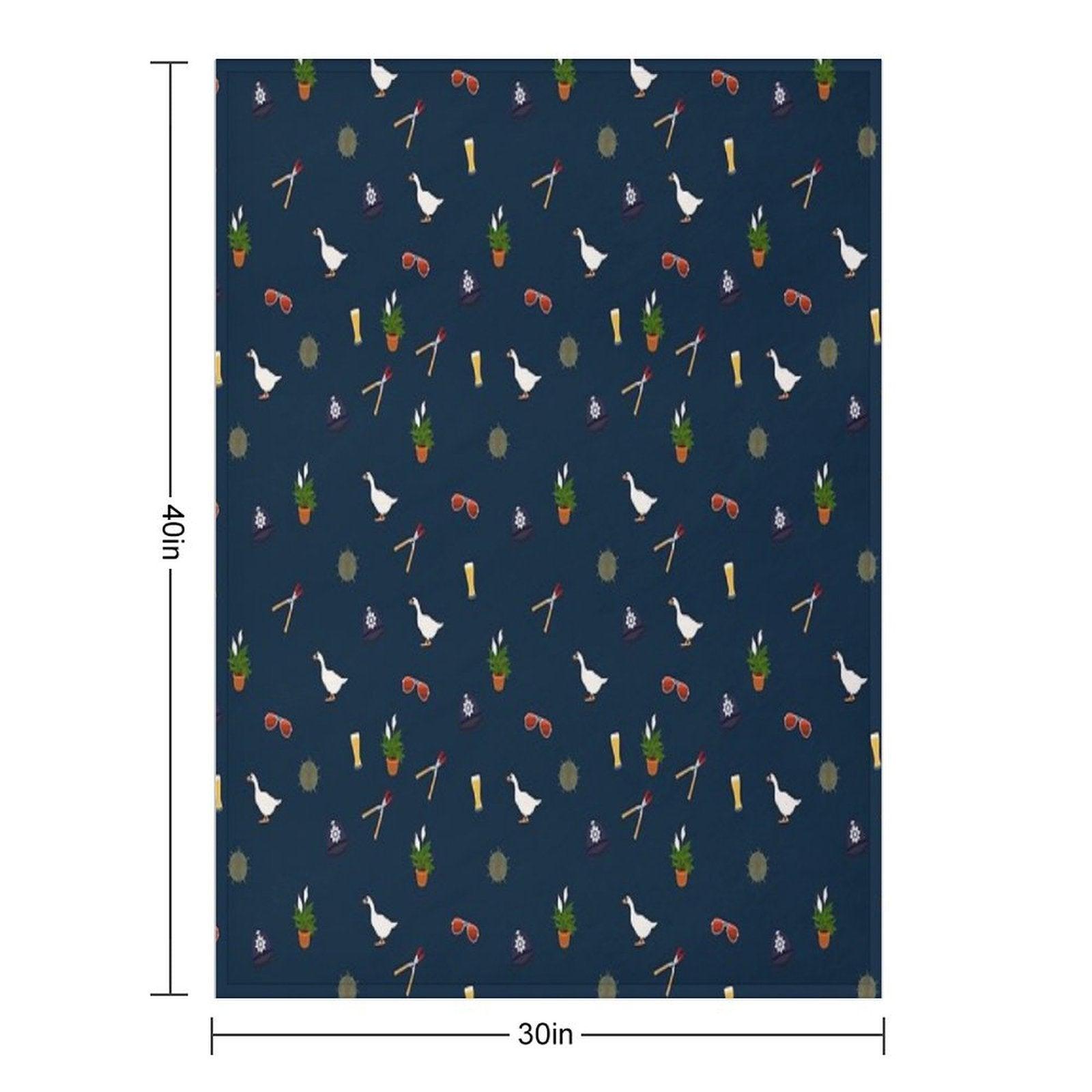 Hot Fuzz Pattern Throw Blanket