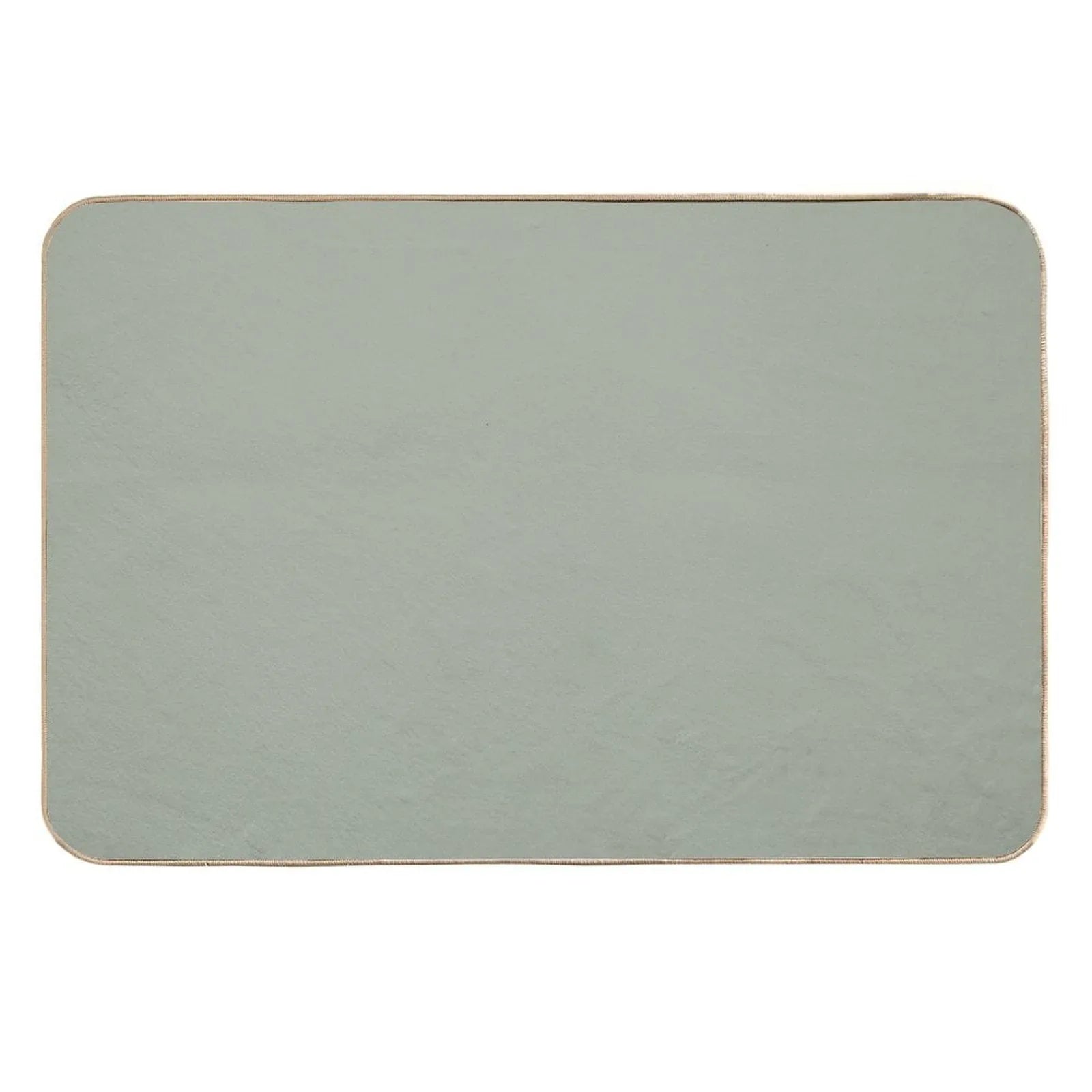 Desert Sage Grey Green Solid Color  Odorless Bath Mat