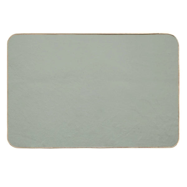 Desert Sage Grey Green Solid Color  Odorless Bath Mat