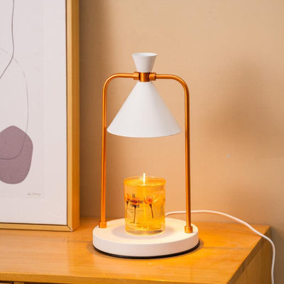 Aromatherapy desktop retro melting candle simple desk lamp bedroom dimmable melting wax lamp iron art fragrance night light