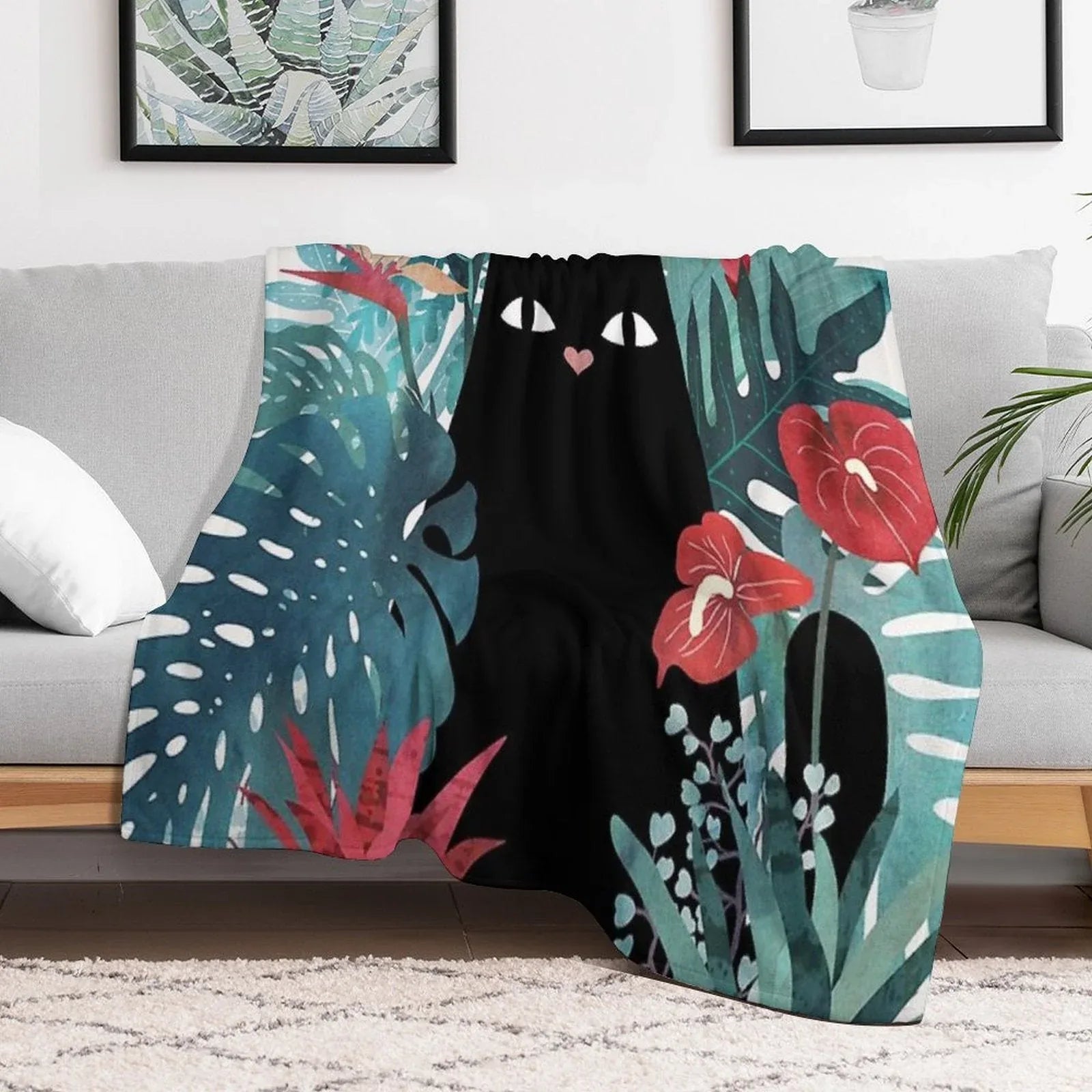 Popoki Throw Blanket