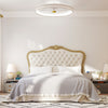 19 Inch Ceiling Fan Low Profile Flush Mount Fan with 3000-6500K Dimmable LED-White