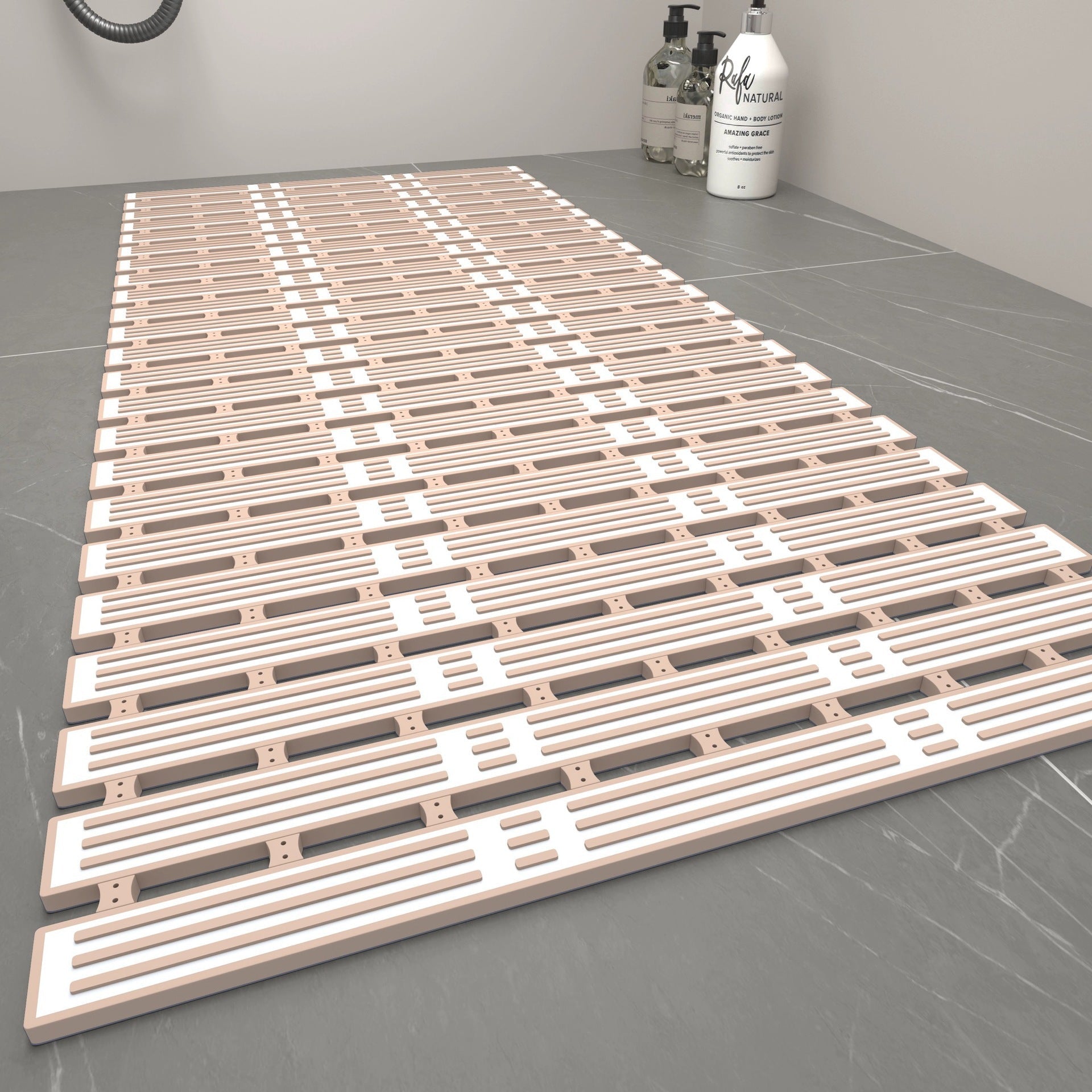 Bamboo-Strand Drainage Bathroom Non-Slip Mat