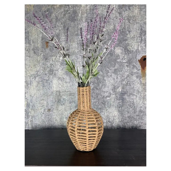 Jute Macrame Vase