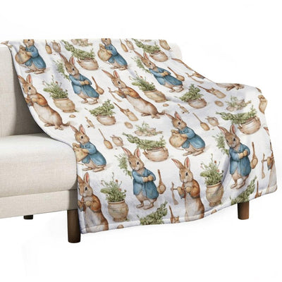 Peter Rabbit Watercolour Lightweight Throw Blanket