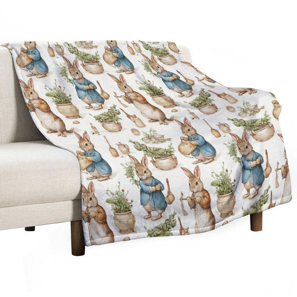 Peter Rabbit Watercolour Lightweight Throw Blanket
