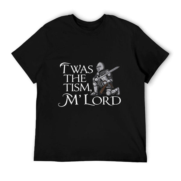 Funny Autism Awareness Support Twas The Tism M Lord Autistic T-Shirt