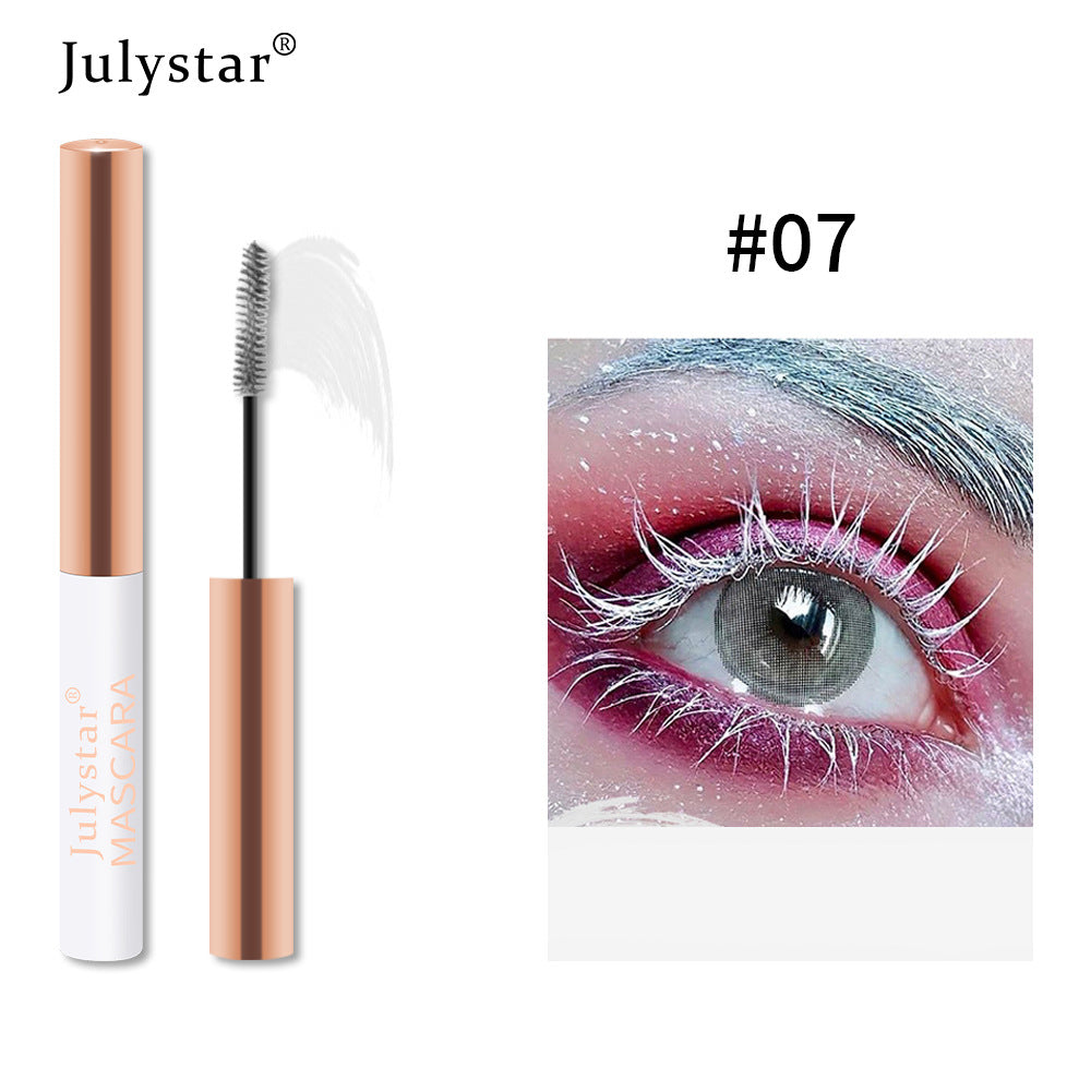 Eyelash Foundation Cream Waterproof Anti Sweat Not Dizzy Dye Slender Long Curl Warped Thick Color Mascara