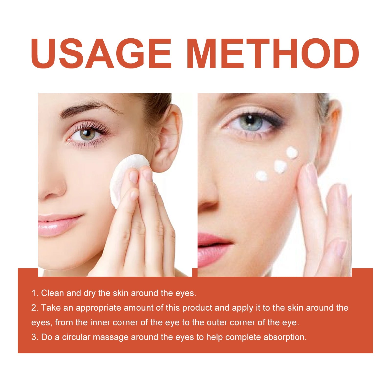 Retinol Polypeptide Revitalizing Eye Cream, Firming Skin Around Eyes Lighten Dark Circles Crow's Feet Moisturizing Eye Cream