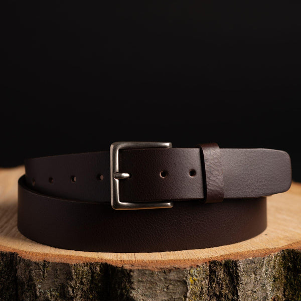 The Long Haul Belt  - Oversize Classic Black 100% XXXL Plus Size Leather Belt
