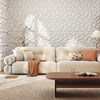 40-Pack 3D Wall Panels with Decorative Diamond Patterns-White - White