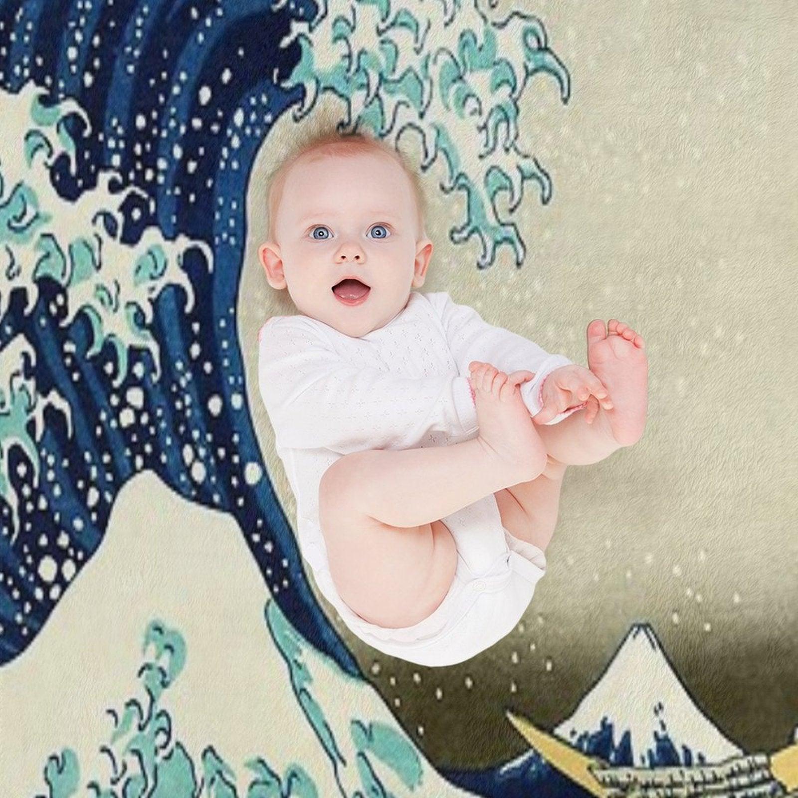 The Great Wave Off Kanagawa Throw Blanket