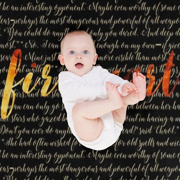 Fireheart Quoted Design Gift-ready Throw Blanket