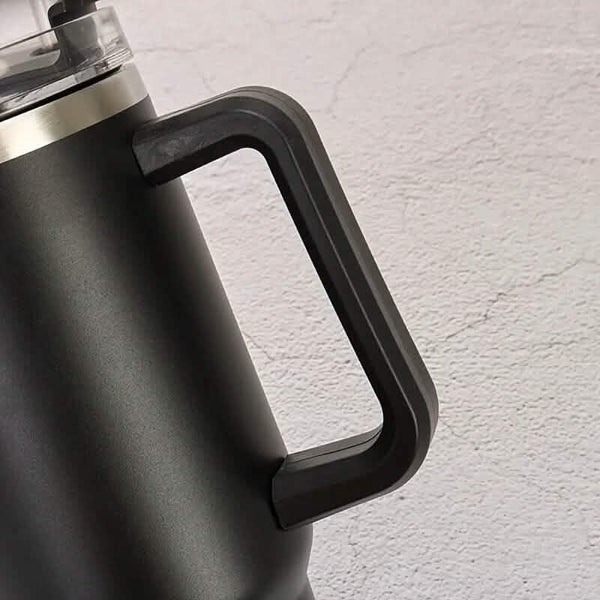 40oz Reusable Vacuum Tumbler with Insulated Double Wall and Cup Handle