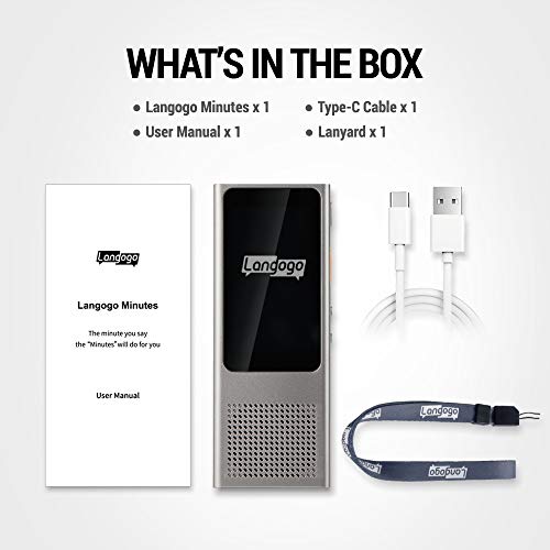Langogo Minutes Instant WiFi Voice LANGUAGE TRANSLATOR