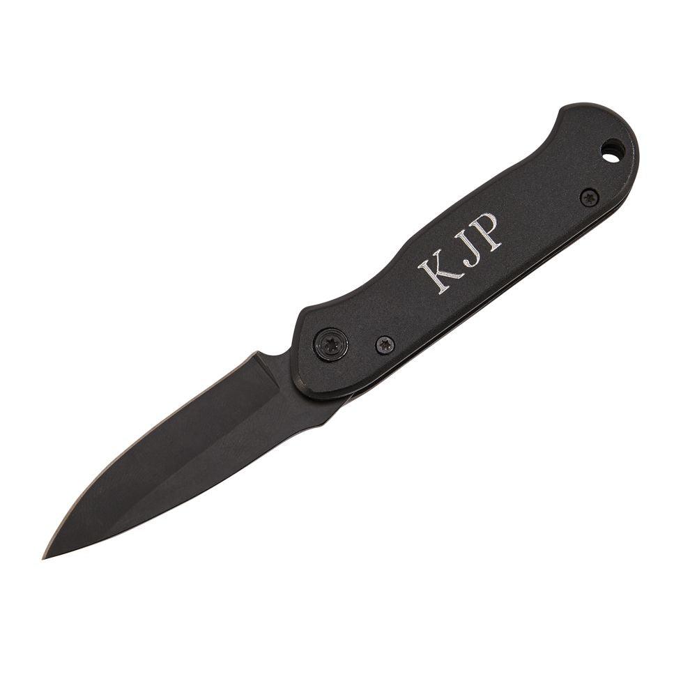 All Black Locking Pocket Knife 3.5