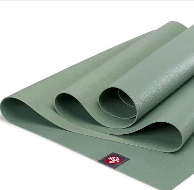 Manduka eKO SuperLite Yoga Mat - 1.5mm Natural Rubber | Foldable & Travel Friendly | Soft Textured Surface | Eco-friendly