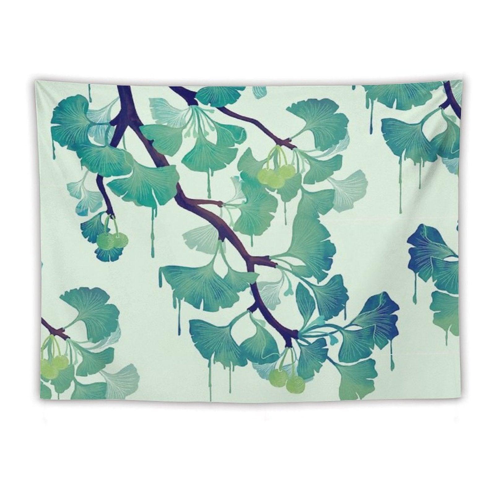 O Ginkgo (in Green) Tapestry