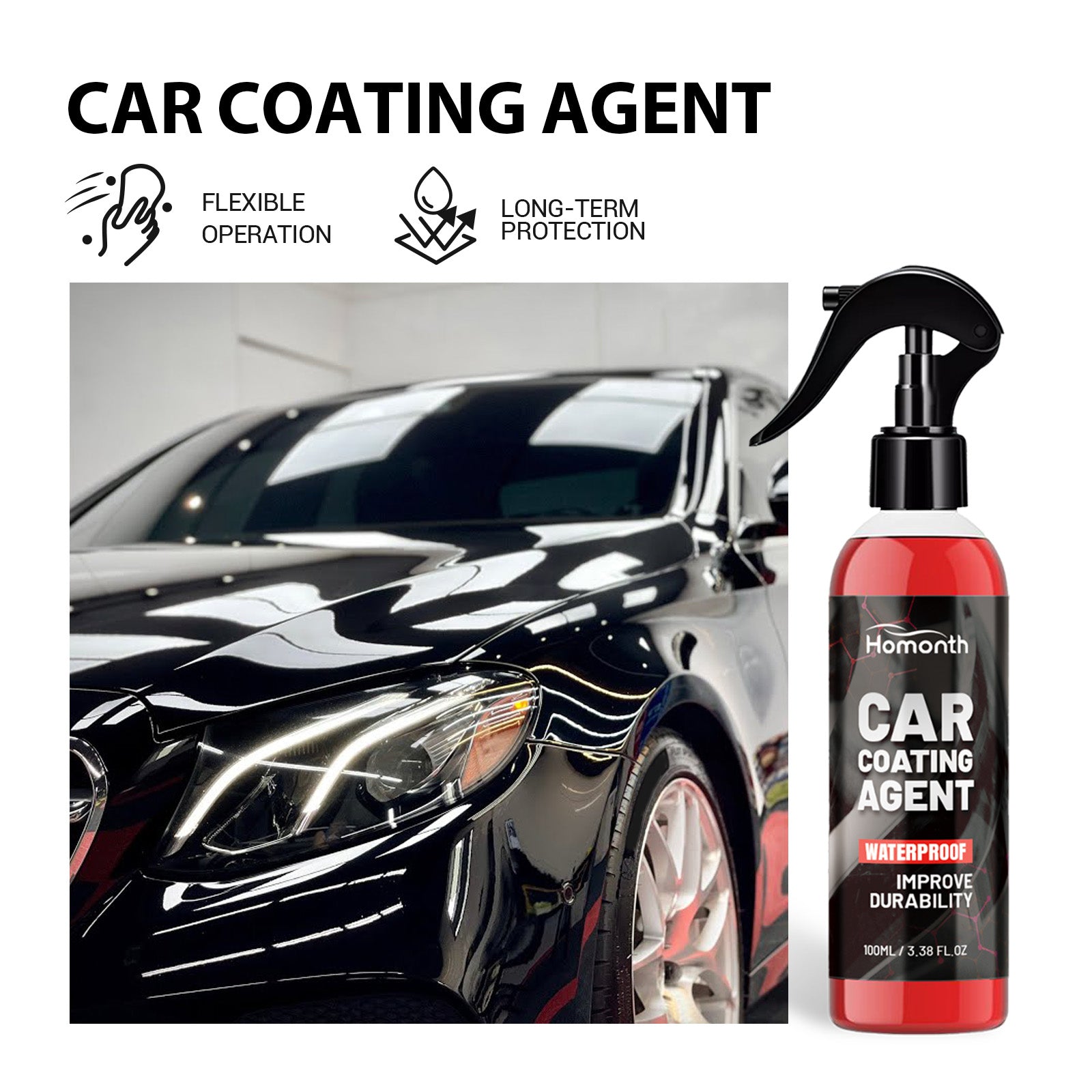 Car Coating Agent, Car And Car Paint Multi-Purpose Renovation Clean Plating Crystal Coating Maintenance And Repair Spray