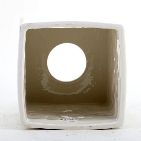 Staffordshire Tang Embossed Bird Tissue Box - White - Gifts for You 'n Me