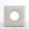 Staffordshire Tang Embossed Bird Tissue Box - White