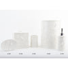 Staffordshire Tang Embossed Bird Tissue Box - White