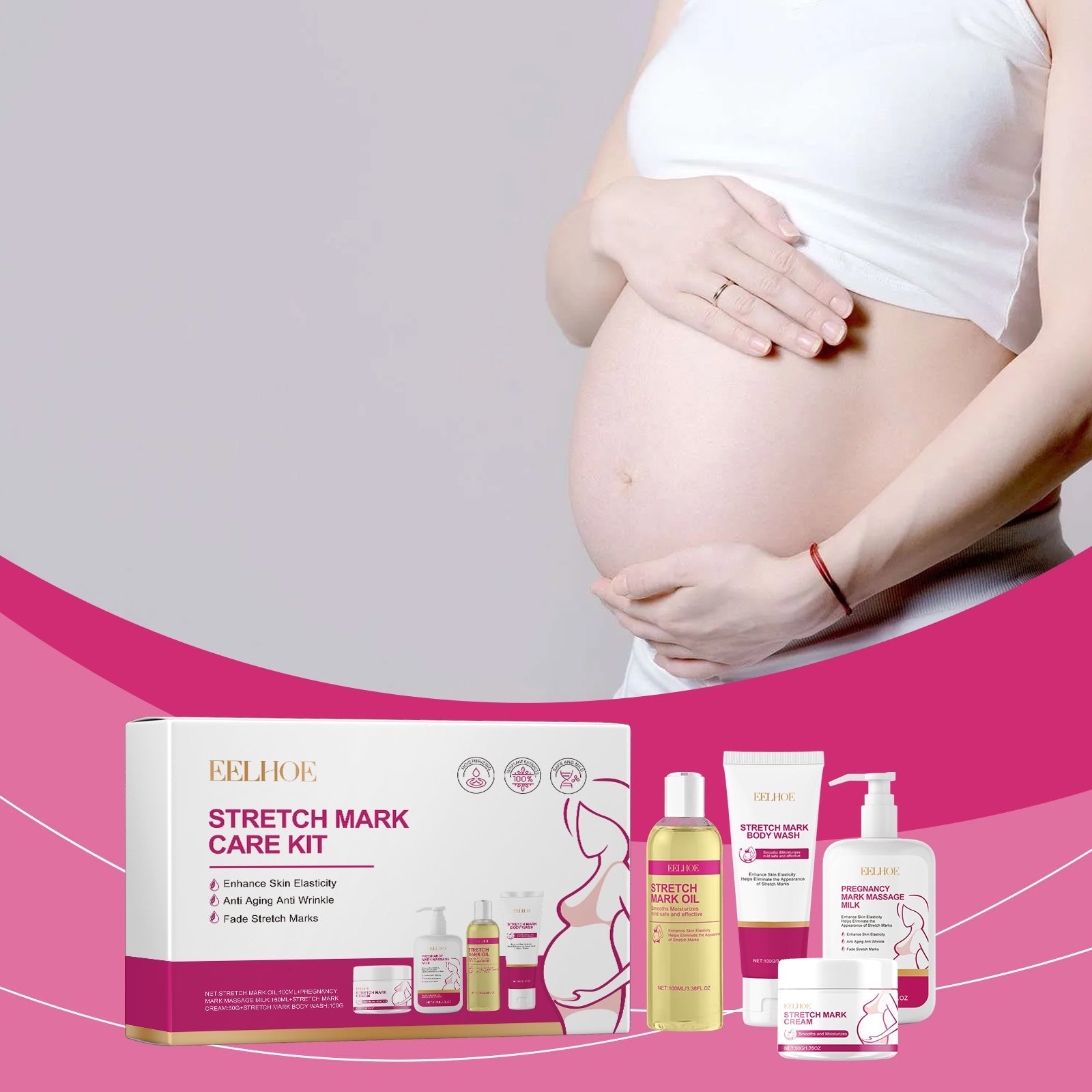 Skin Care Set Gently Moisturizes Postpartum Skin Fine Lines, Firming And Smoothing Skin Body Care