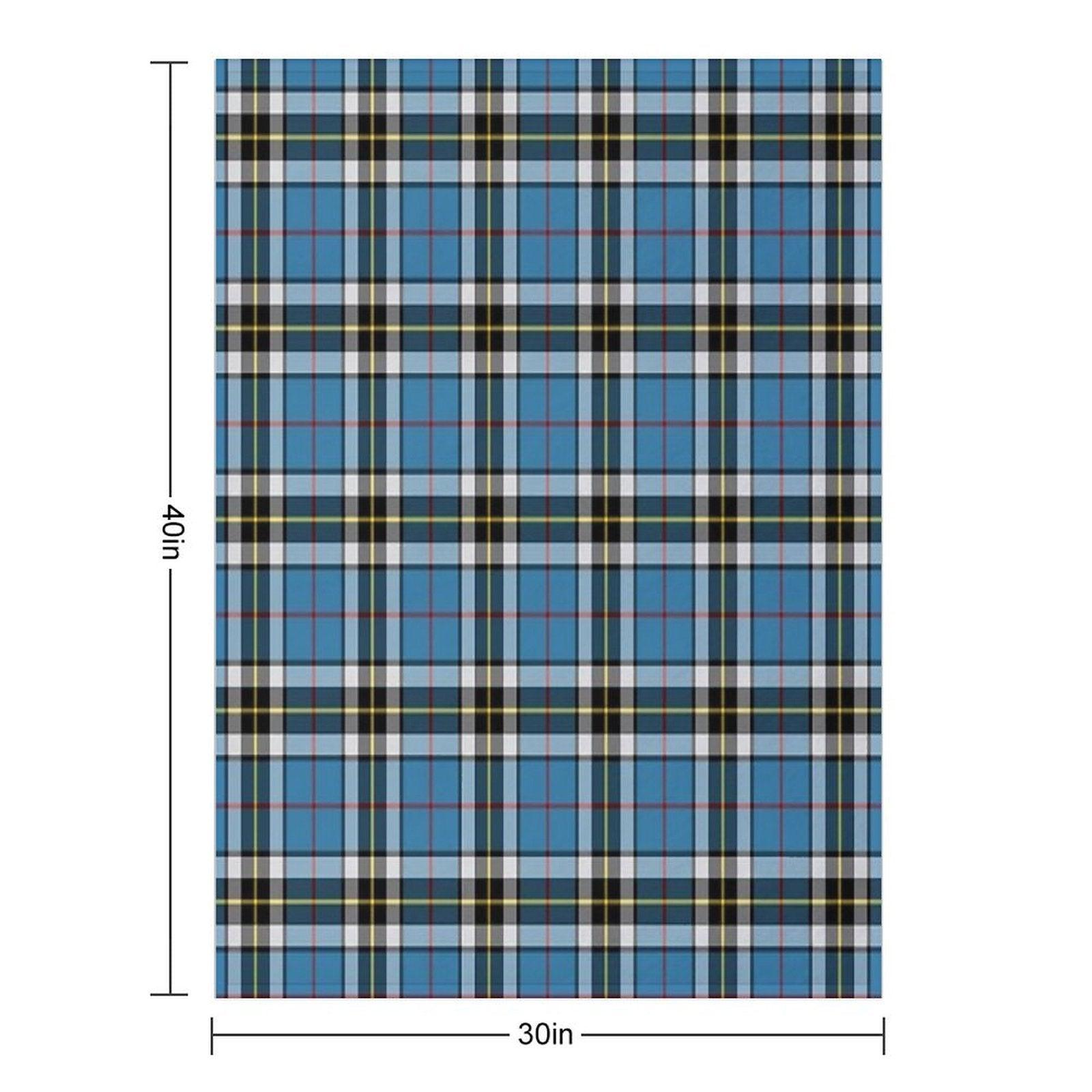 Thompson Blue Dress Tartan  Clan Thomson  Cute Tartan Throw Blanket