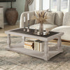 Vibe Haus Farmhouse Rectangular Coffee Table