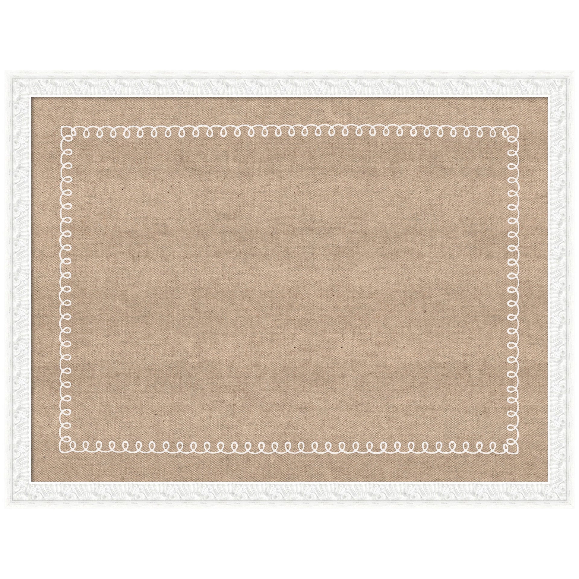 Pinboard White Scalloped Edge