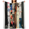 Hunter S Thompson - Abstract Book Cover Print - Literary Gift Quick-dry Throw Blanket