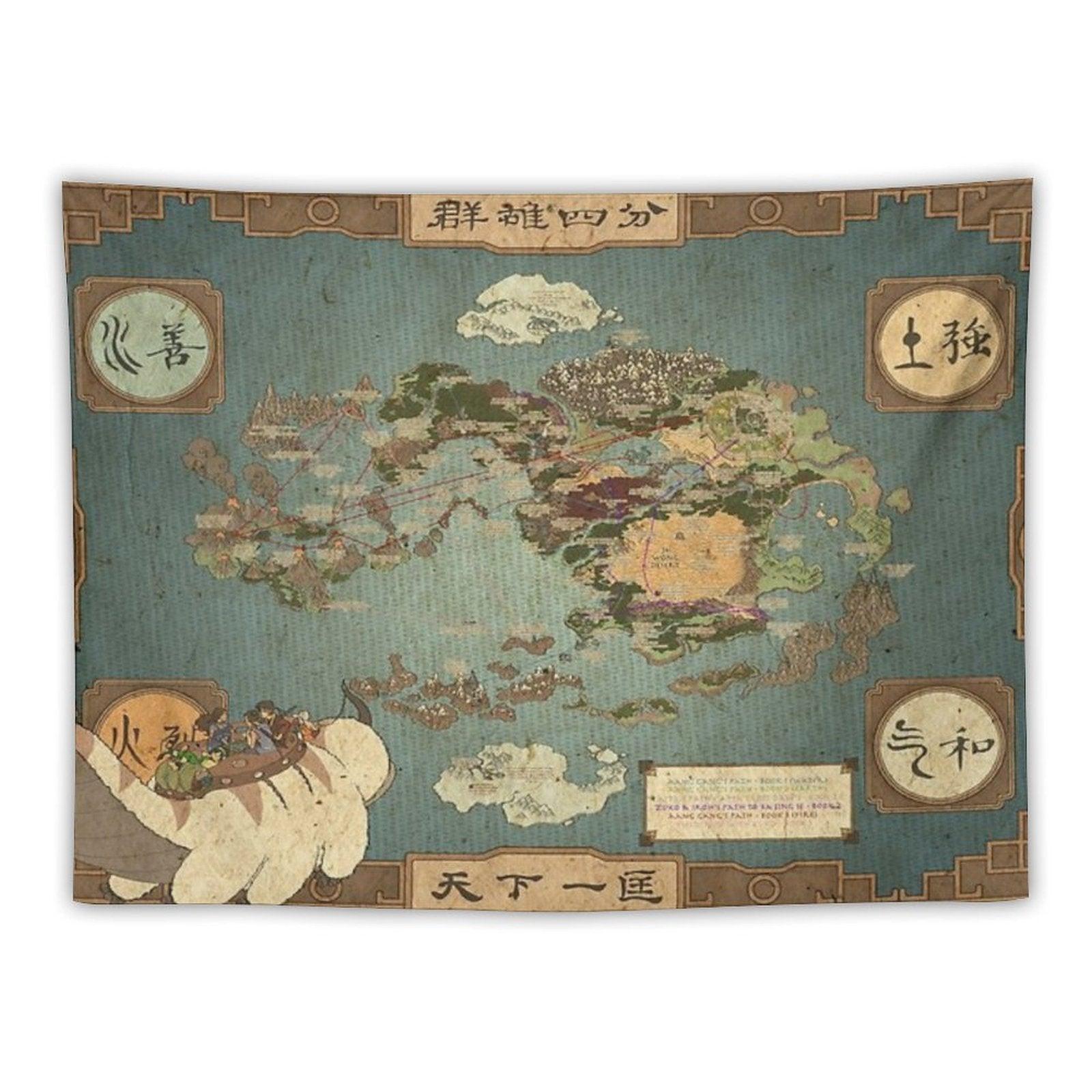 Avatar The Last Airbender Map I Tapestry