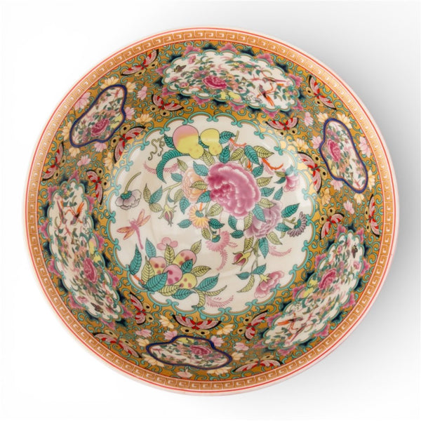 Round Bowl/Planter/ Basin - Rose Medallion Canton