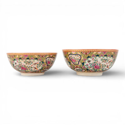 Round Bowl/Planter/ Basin - Rose Medallion Canton
