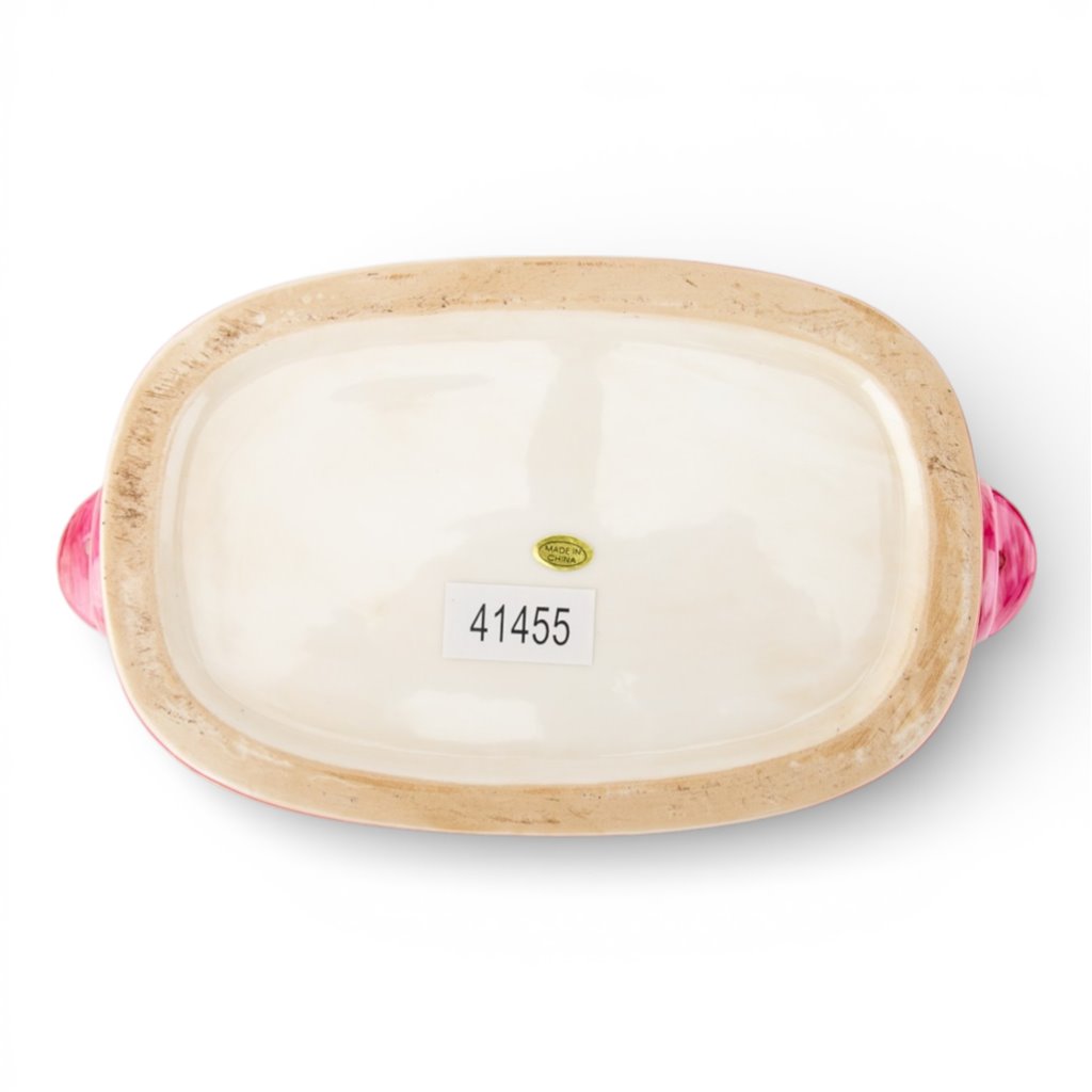 Oval Footbath Rose Medallion -  Inspired by traditional Rose Canton Porcelain