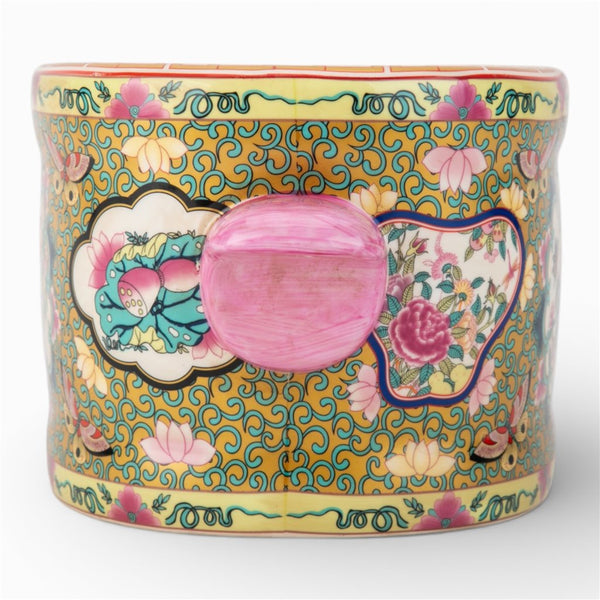 Oval Footbath Rose Medallion -  Inspired by traditional Rose Canton Porcelain