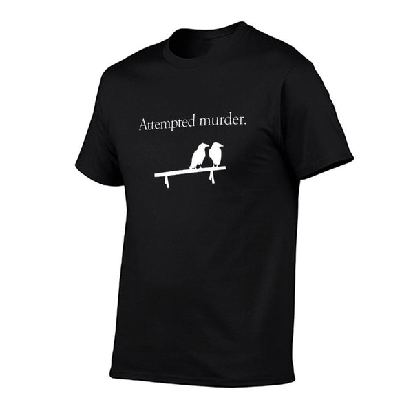 Attempted Murder (White Design)  Trendy Pattern T-Shirt