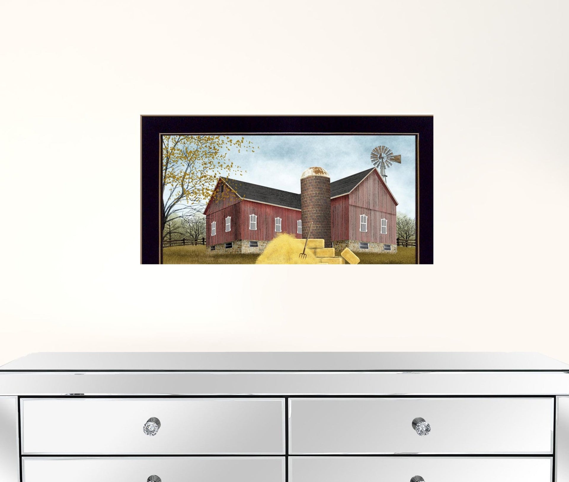 Farm Life 3 Black Framed Print Wall Art