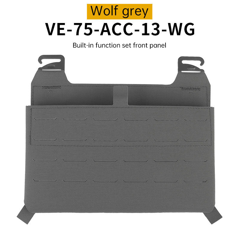WoSporT can accommodate three 5.56 (or two 7.62) inner pockets with built-in function cover camouflage front panel