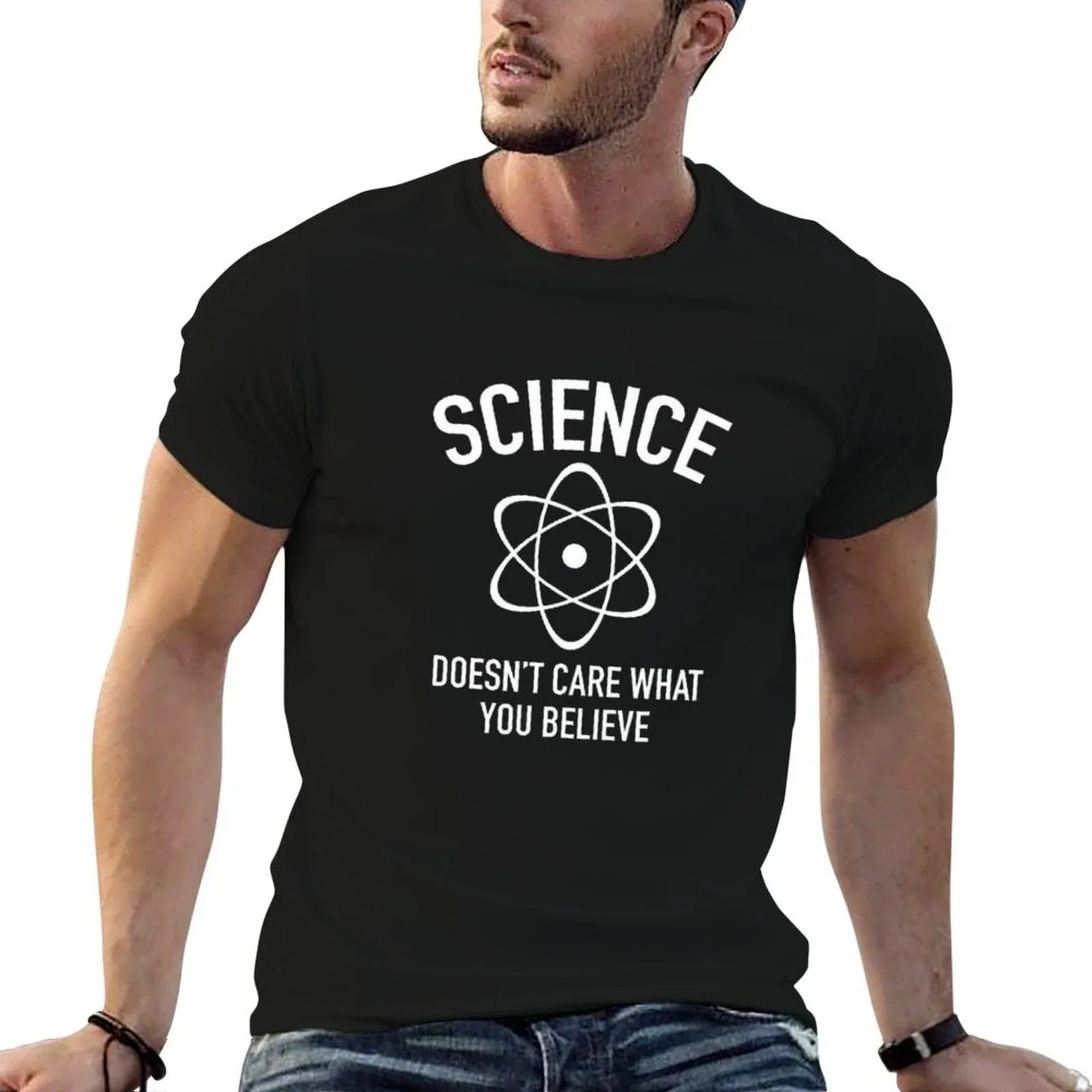 Science Doesn't Care What You Believe In  Wrinkle-resistant T-Shirt