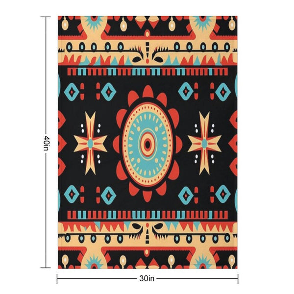 Indigenous Cherokee Nation Pattern Travel-friendly Throw Blanket